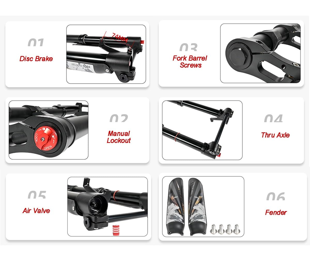 テーパー/エア倒立ショックフォークEbike. 26-29x ～ 4.8 まで。 テーパー/エア倒立ショックフォークEbike. 26-29x ～ 4.8 まで